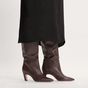 Everlane Banana Boot Dark Brown Leather Women's Size 8 NEW Sold Out Knee High